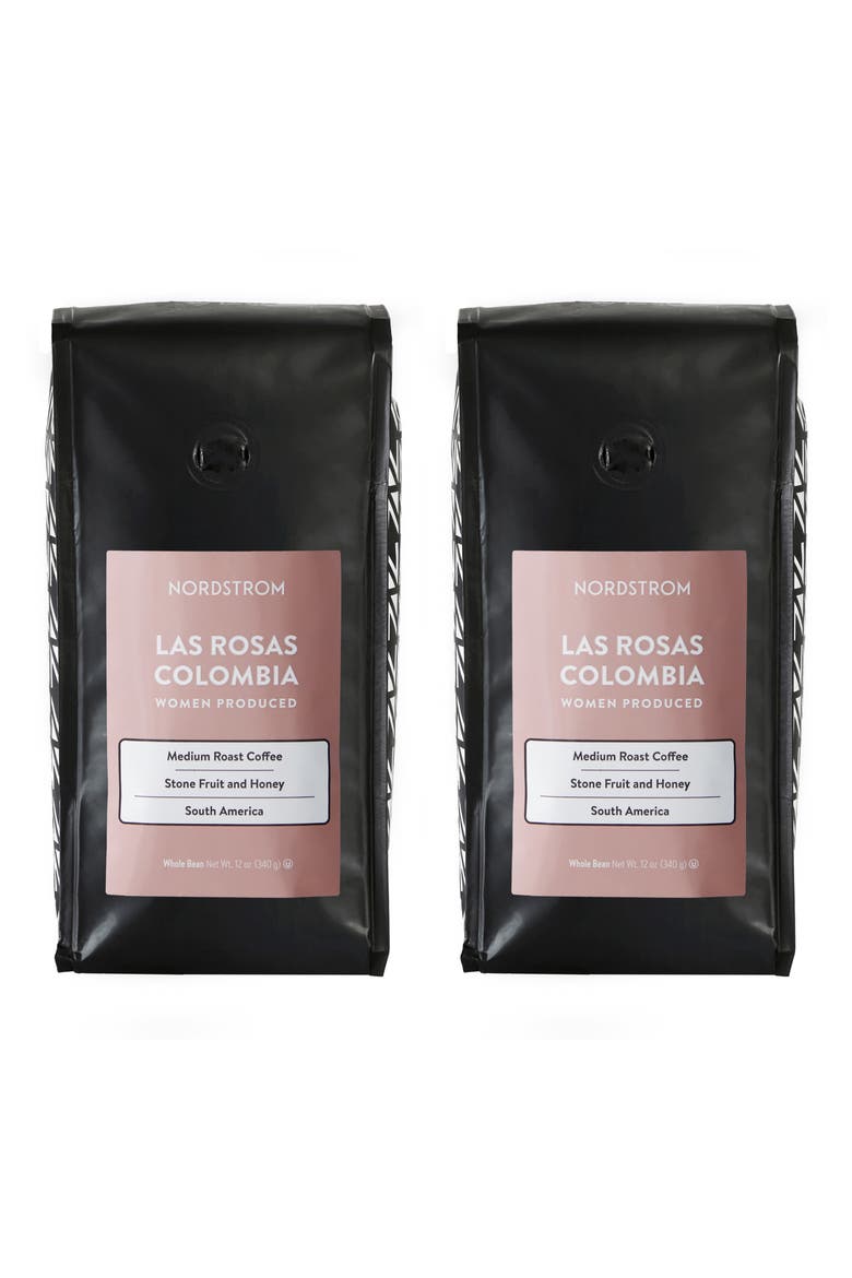 2-Pack Las Rosas Colombia Medium Roast Coffee, Main, color, BLACK
