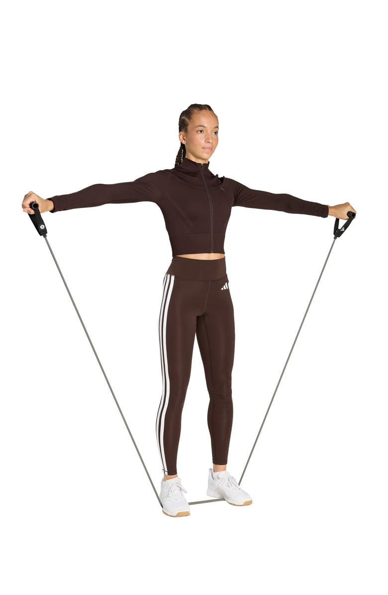 adidas Knit Training Jacket, Alternate, color, Aurora Coffee