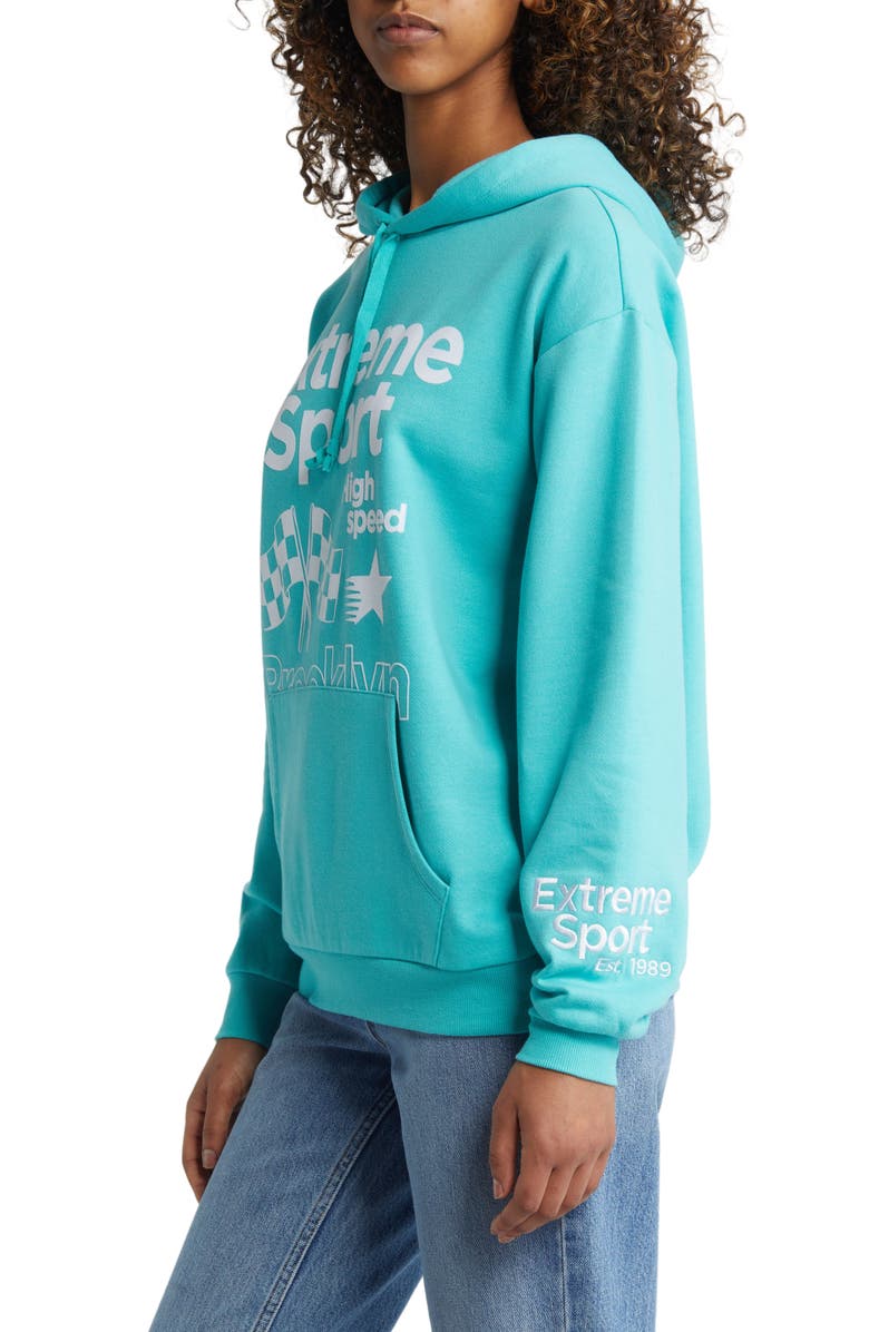 Vinyl Icons Extreme Sports Graphic Hoodie, Alternate, color, Turq