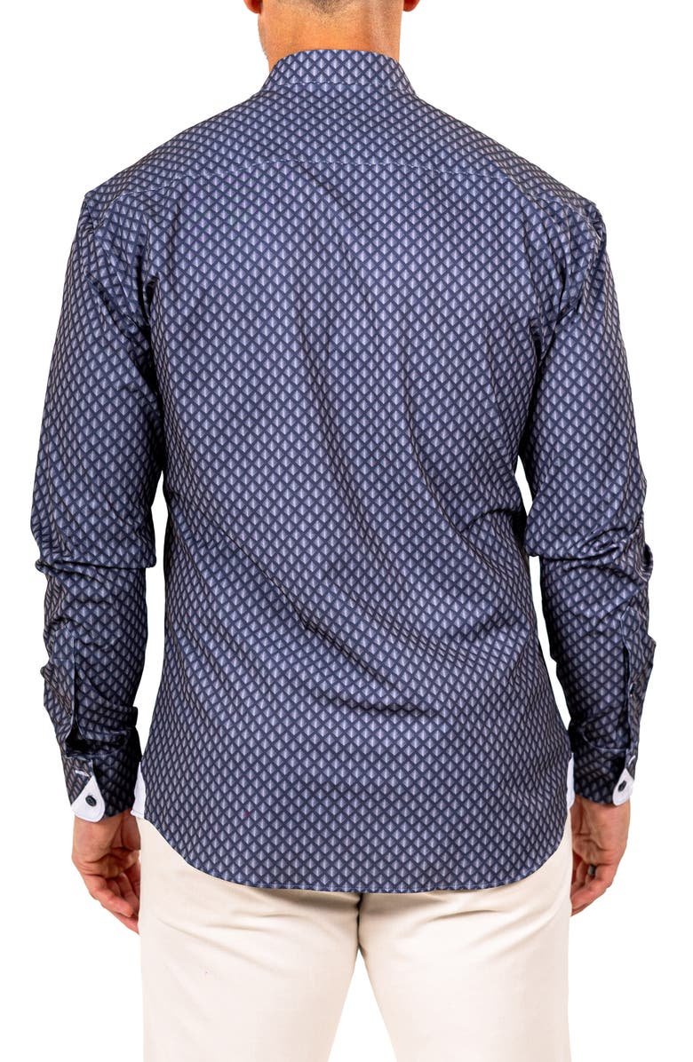 Maceoo Eins Marthy Contemporary Fit Button-Up Shirt, Alternate, color, Black