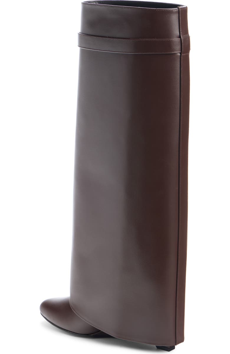 Givenchy Shark Lock Wedge Boot, Alternate, color, Ebony Brown