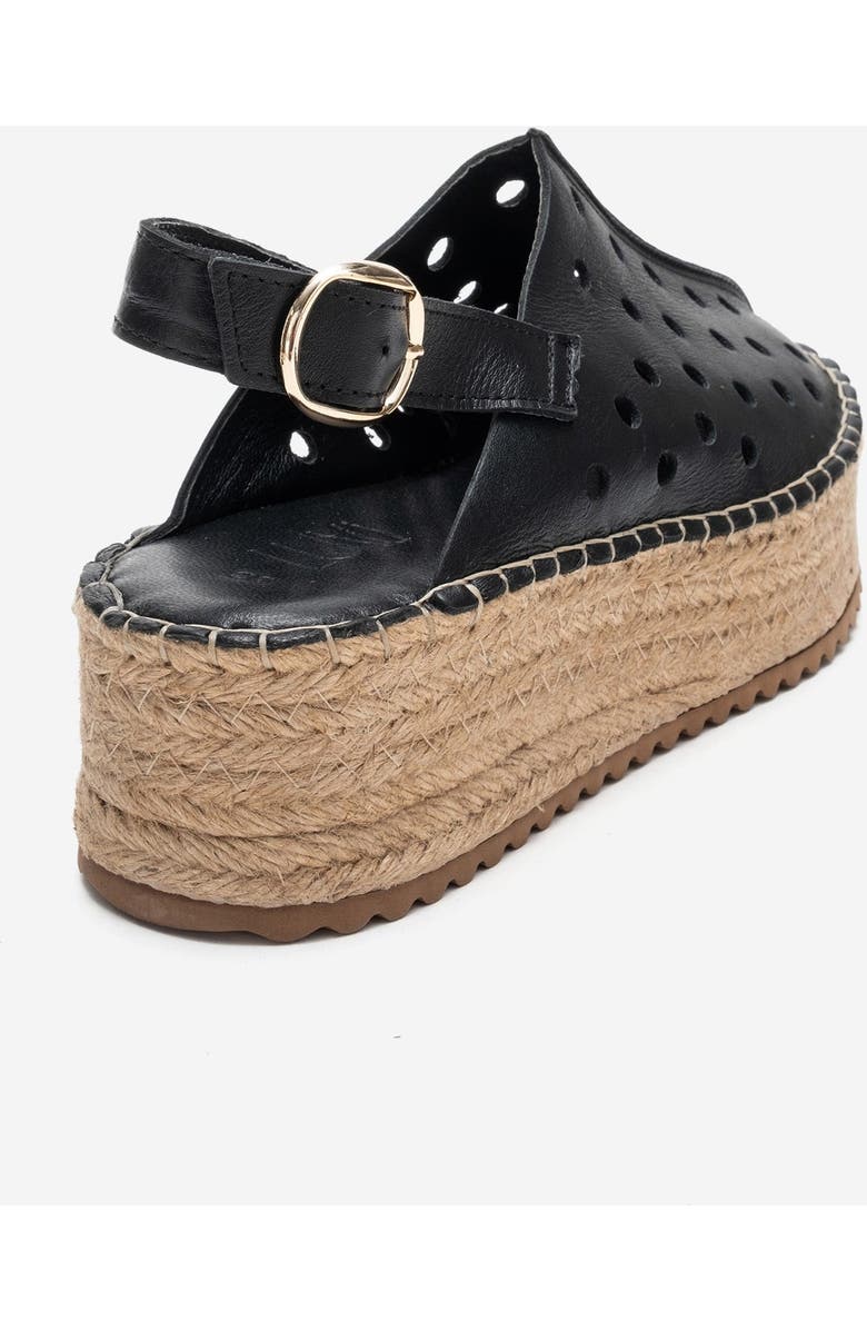 Forever & Always Shoes Fraga Leather Wedge Sandal, Alternate, color, Black