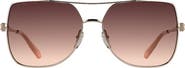 Kendra Scott Davie 60mm Gradient Aviator Sunglasses