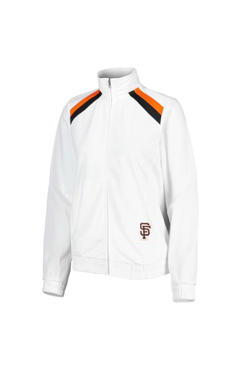 G-III 4HER BY CARL BANKS Women's G-III 4Her by Carl Banks White San Francisco Giants Red Flag Full-Zip Track Jacket, Alternate, color, White