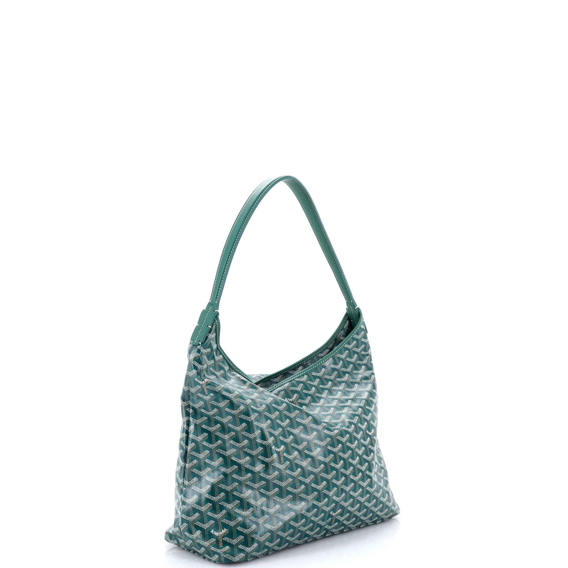 Pre-Owned Goyard Boheme Hobo Coated Canvas, Alternate, color, Green