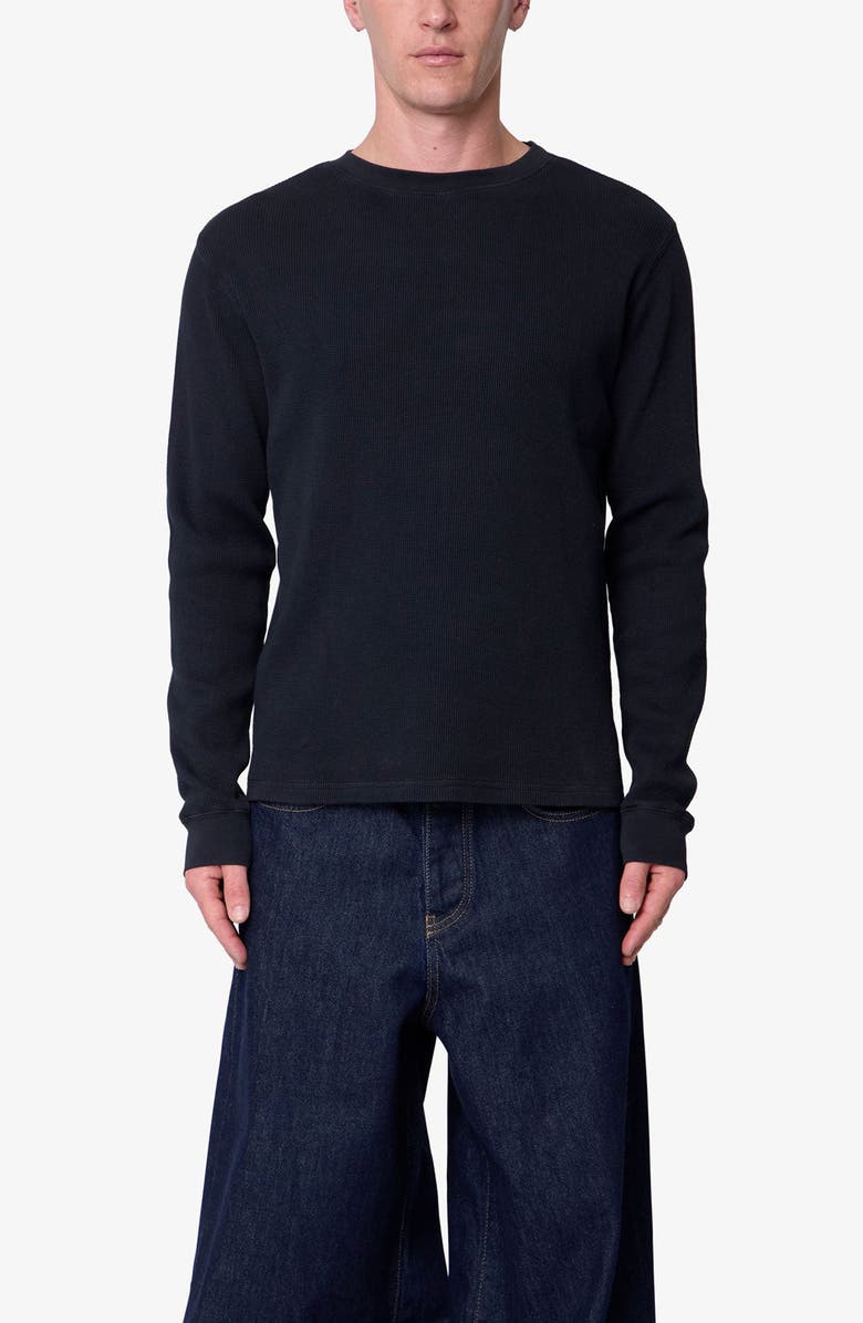 mnml Basic Thermal Long Sleeve T-Shirt, Main, color, Black