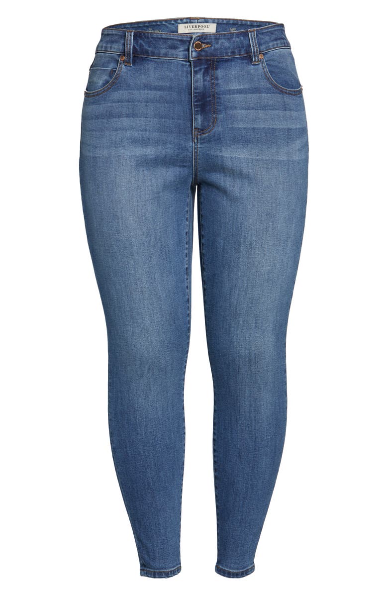 Liverpool Abby High Waist Ankle Skinny Jeans, Alternate, color, 