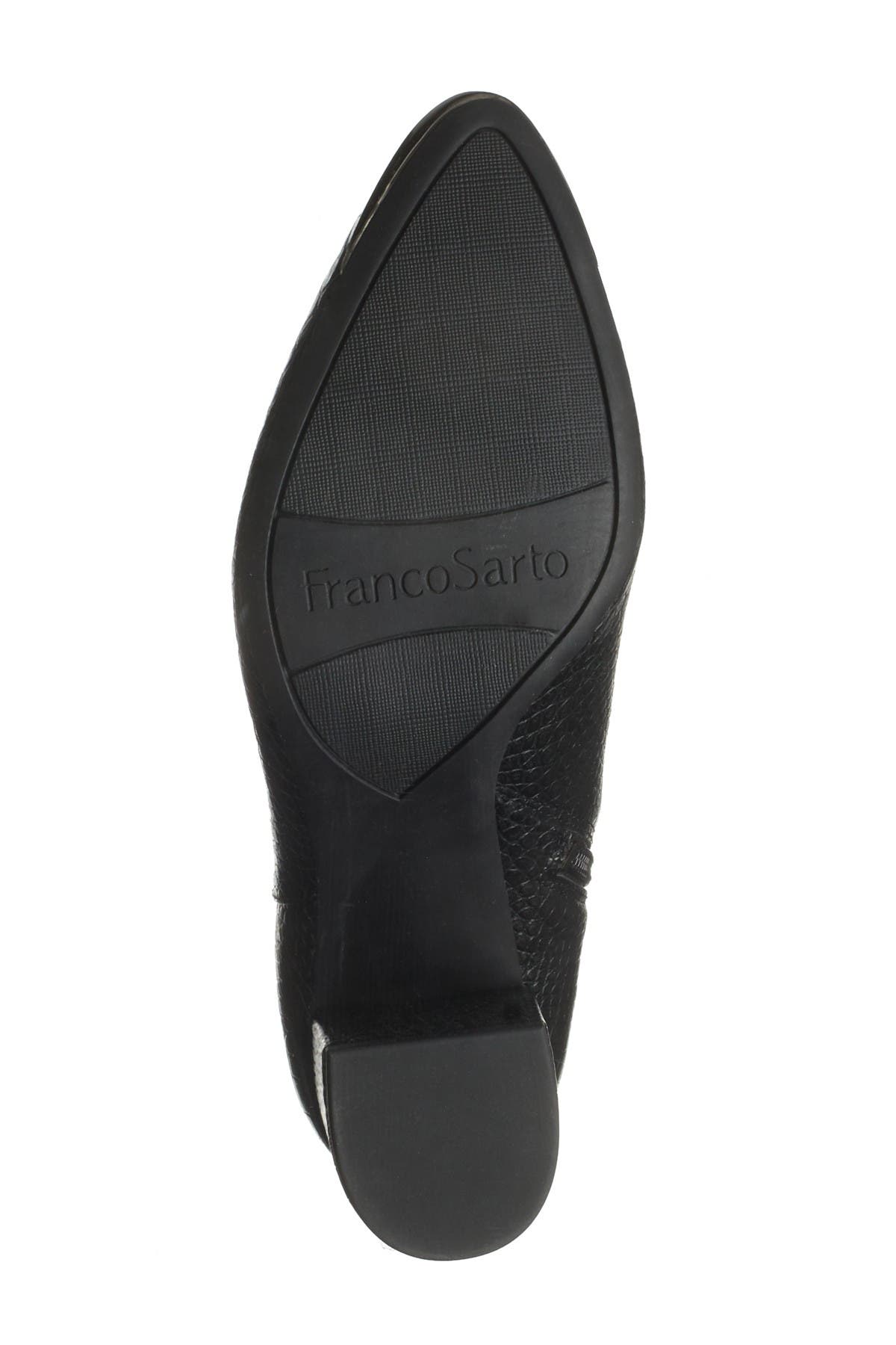 Franco Sarto Bianco Croc Embossed Boot, Alternate, color, 