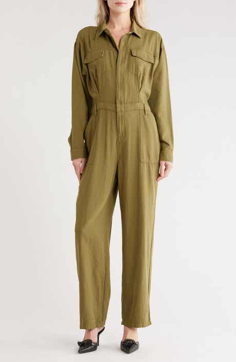 Good American Oversize Long Sleeve Lite Jumpsuit