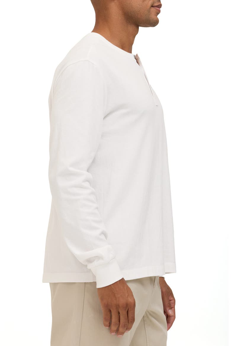 Doug Organic Cotton Henley, Alternate, color, WHITE