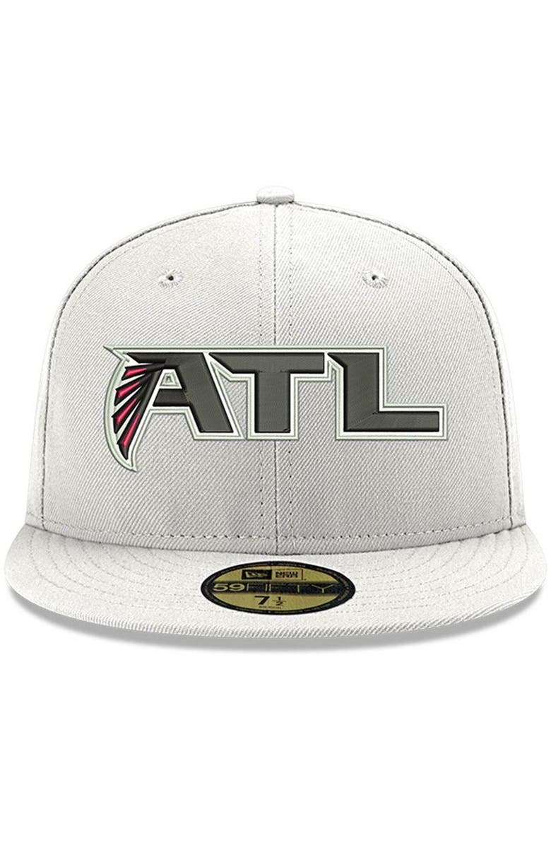 New Era Men's New Era White Atlanta Falcons Omaha ATL 59FIFTY Fitted Hat, Alternate, color, White