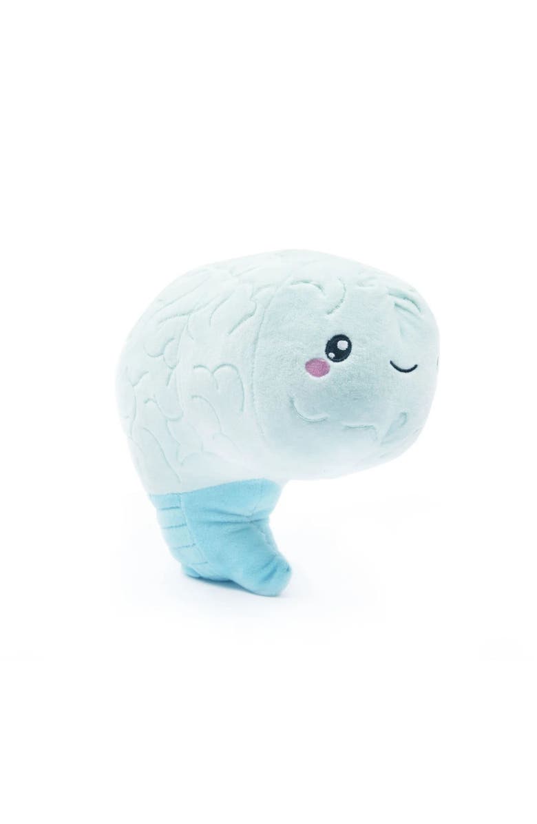 Nerdbugs Brain Plush Organ, Alternate, color, Light/Pastel Blue