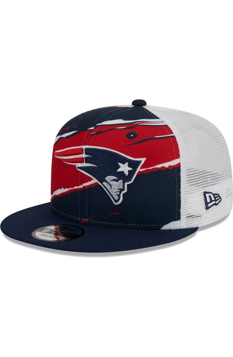New Era Men's New Era Navy New England Patriots  Tear Trucker 9FIFTY Snapback Hat, Main, color, 