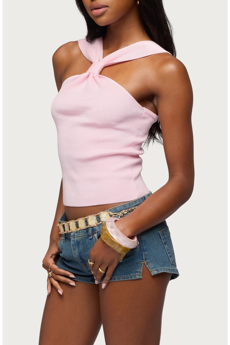 Kerren Knotted Knit Top, Alternate, color, LIGHT-PINK
