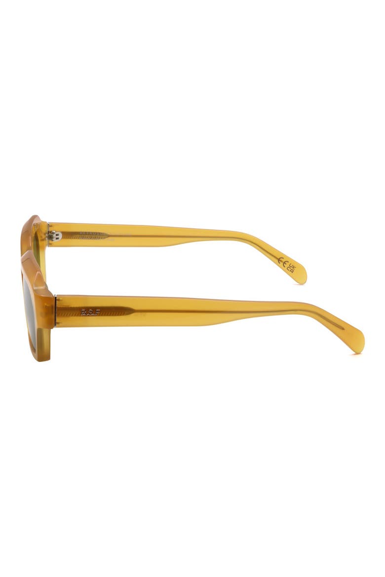 56mm Sqaure Sunglasses, Alternate, color, YELLOW