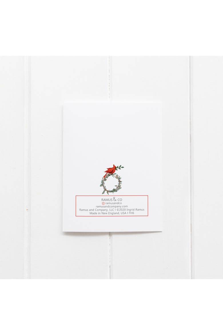 Winter/Holiday Greeting Card Pack Sets (3 ct) Raccoon Family Wreath, Alternate, color, Multi-Pack