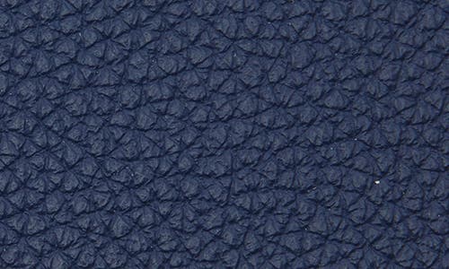 Balenciaga Logo Leather Card Case In 4032 Midnight Blue