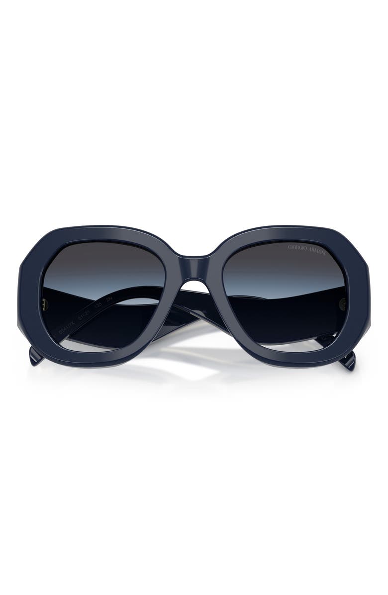 AX Armani Exchange 51mm Gradient Square Sunglasses, Alternate, color, Blue / Grey Blue Black