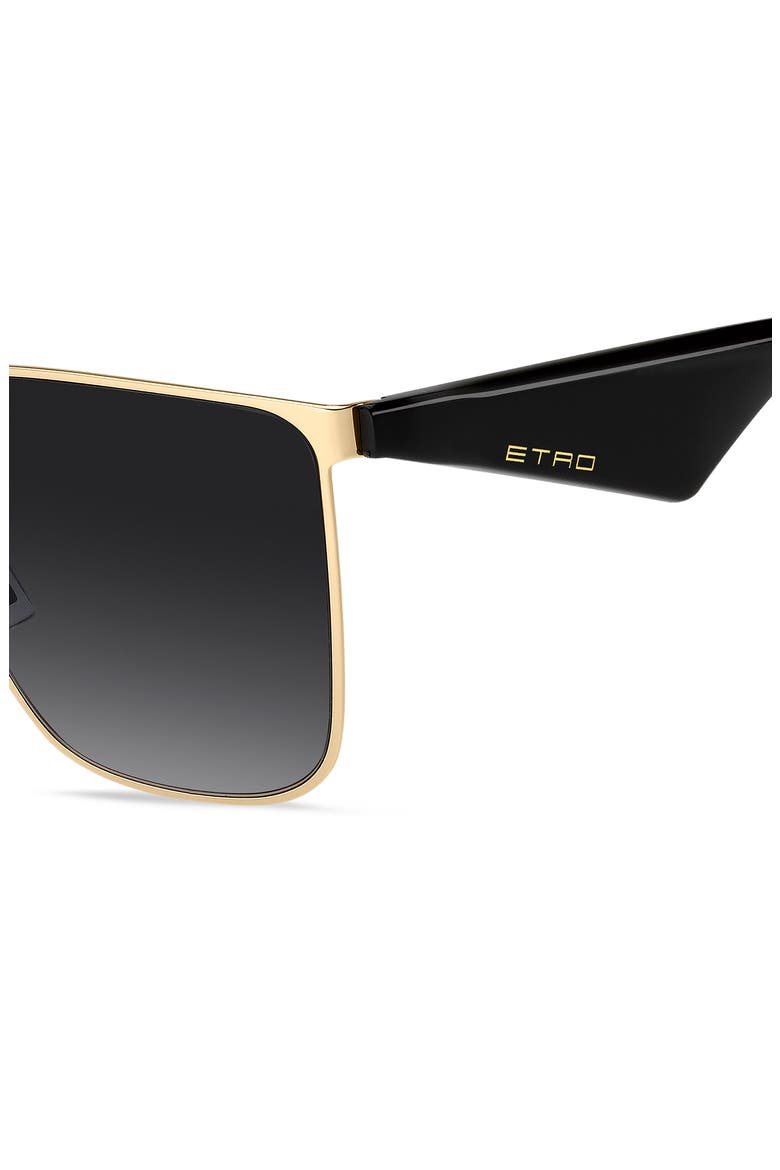 58mm Gradient Square Sunglasses, Alternate, color, ROSE GOLD/ DARK GREY SF
