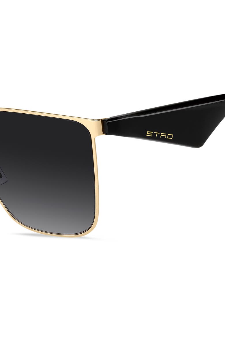 Etro 58mm Gradient Square Sunglasses, Alternate, color, Rose Gold/ Dark Grey Sf