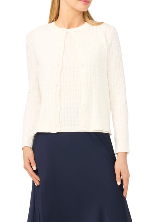Cable Stitch Cotton Cardigan