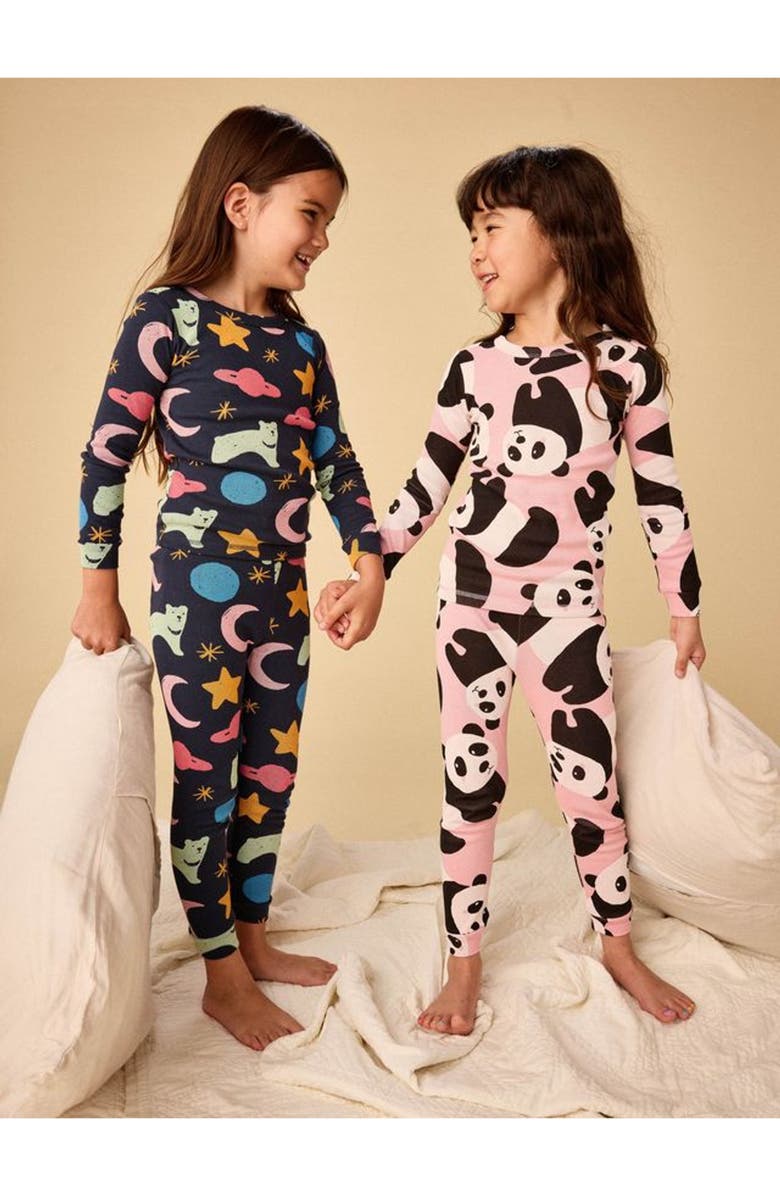 Tea Collection Goodnight Pajama Set, Alternate, color, Stars & Moon Bear
