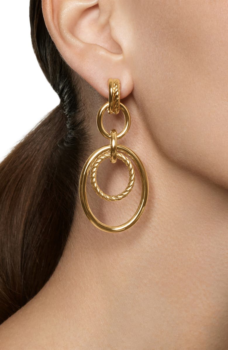 David Yurman Mercer<sup>®</sup> Mobile Drop Earrings in 18K Yellow Gold, Alternate, color, Yellow Gold