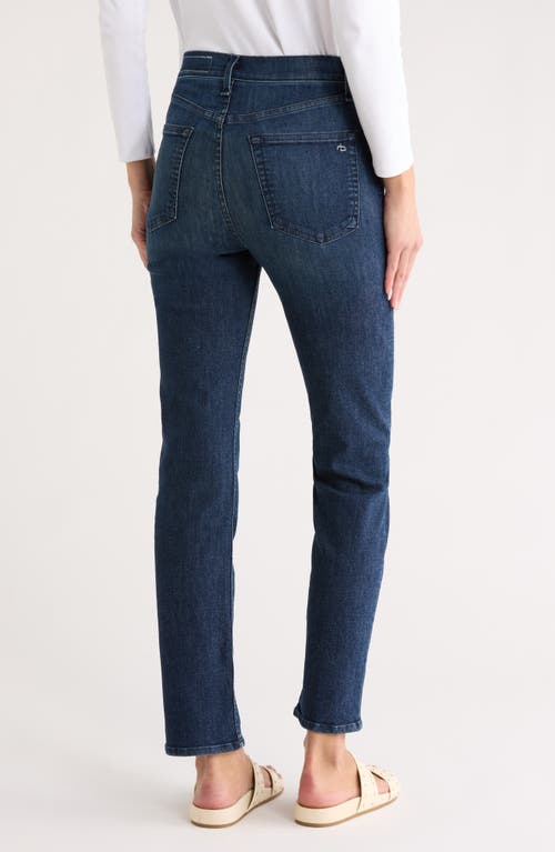 Rag & Bone Fern Full Length Slim Leg Jeans In Blue