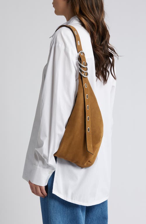 Rag & Bone Petra Suede Sling Bag In Gldenbrwsd