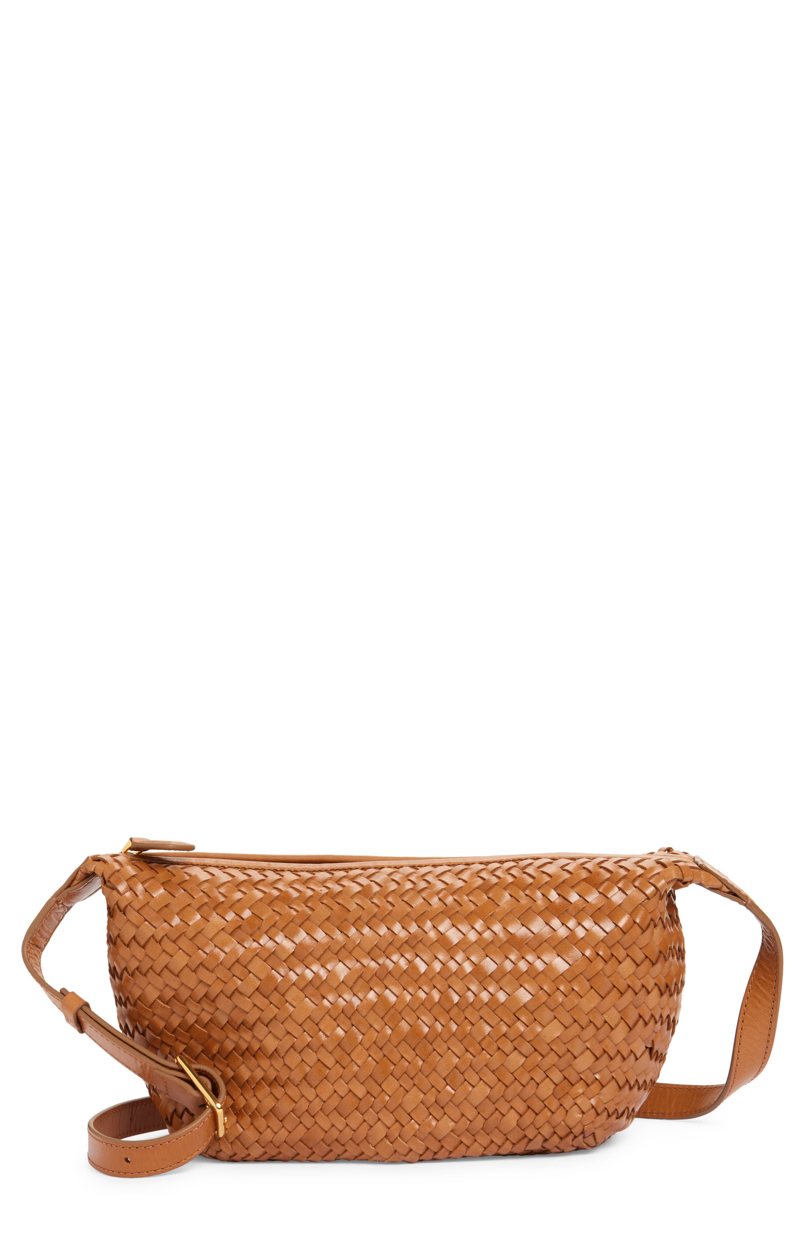 Madewell The Sling Woven Leather Crossbody Bag, Main, color, 