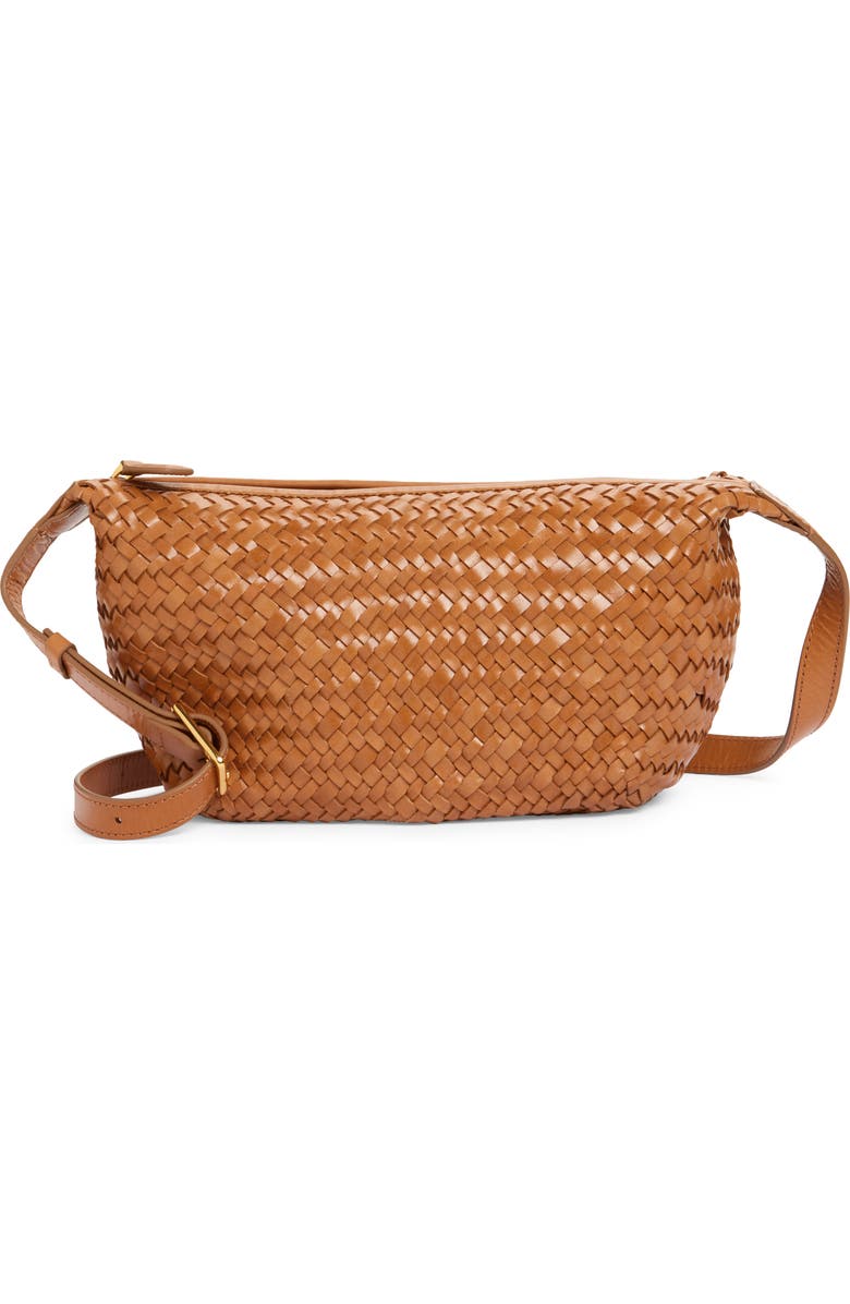 Madewell The Sling Woven Leather Crossbody Bag, Main, color,