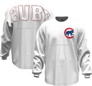 FANATICS Women's Fanatics White Chicago Cubs Baseball Stitch Spirit Jersey Long Sleeve T-Shirt