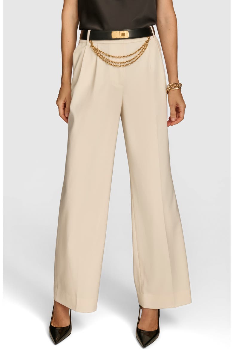 Chain Belt Wide Leg Pants (Women) | Nordstrom