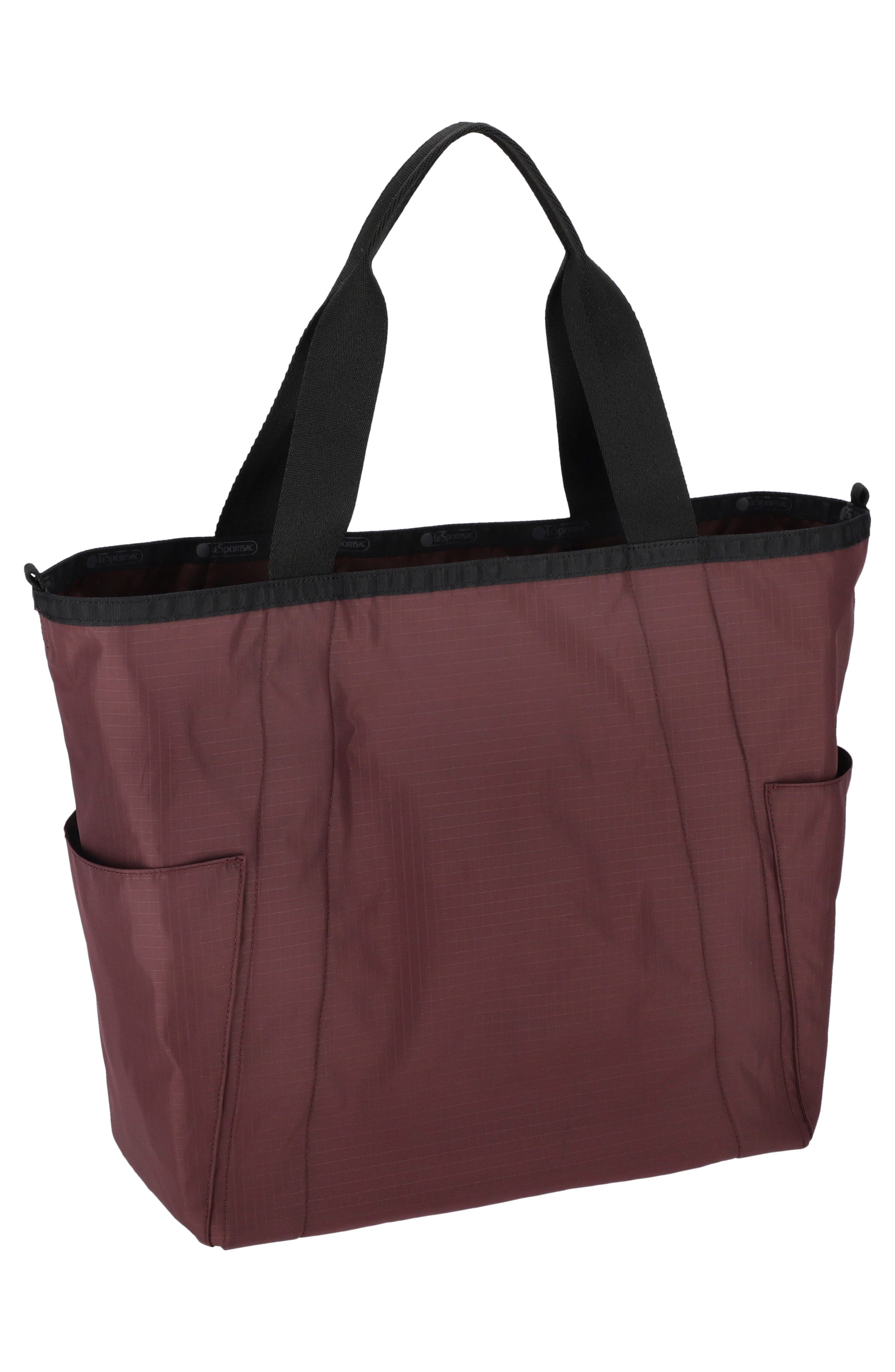 LeSportsac Large Reversible Pocket Tote Bag, Alternate, color, 2 Way Deep Cherry
