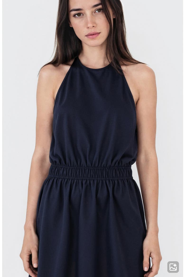Halter Minidress, Alternate, color, NAVY