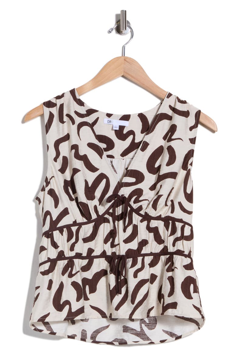 Abstract Espresso Top, Alternate, color, R626 CREAM/ ESPRESSO