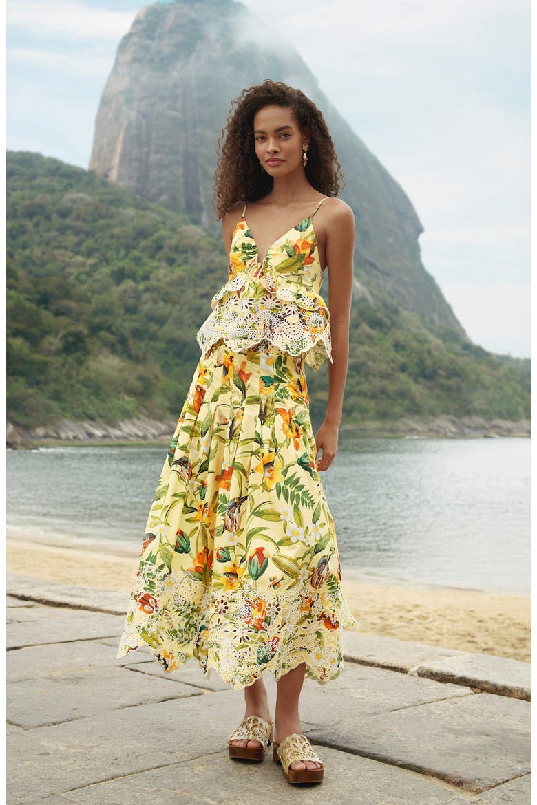 Brasil Collage Maxi Skirt, Alternate, color, BRASIL COLLAGE SOFT