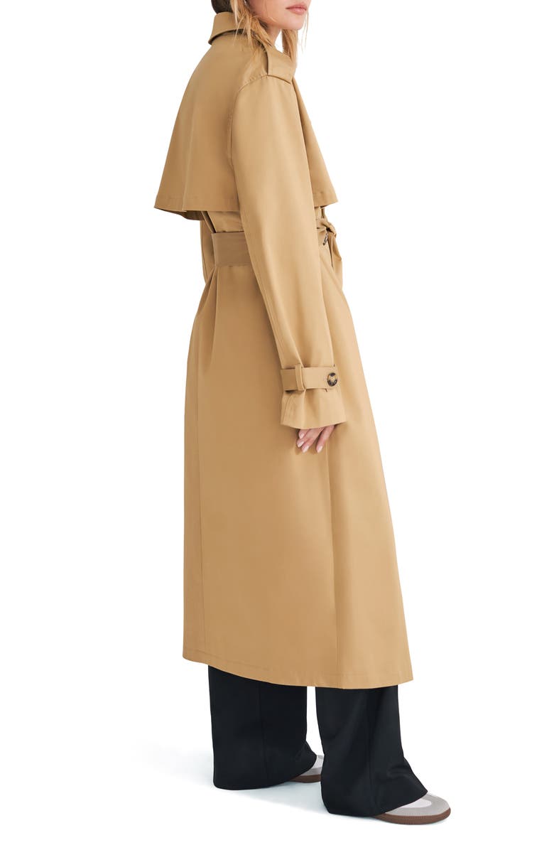 The Charles Tie Waist Double Breasted Trench Coat