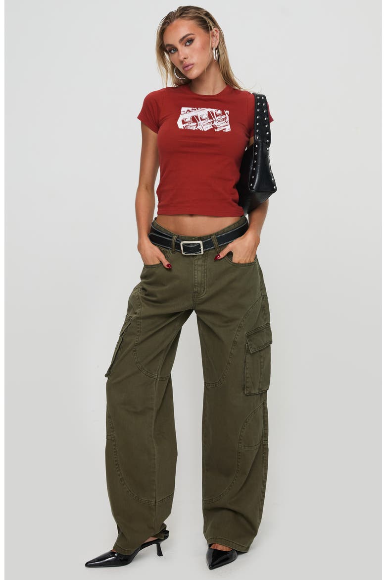 You Do You Crop Graphic T-Shirt, Alternate, color, RED