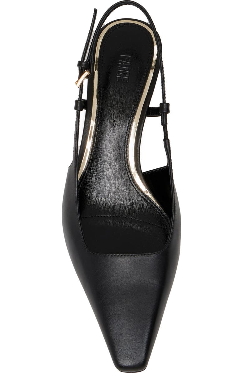 PAIGE Winnie Pointed Toe Slingback Pump, Alternate, color, Black