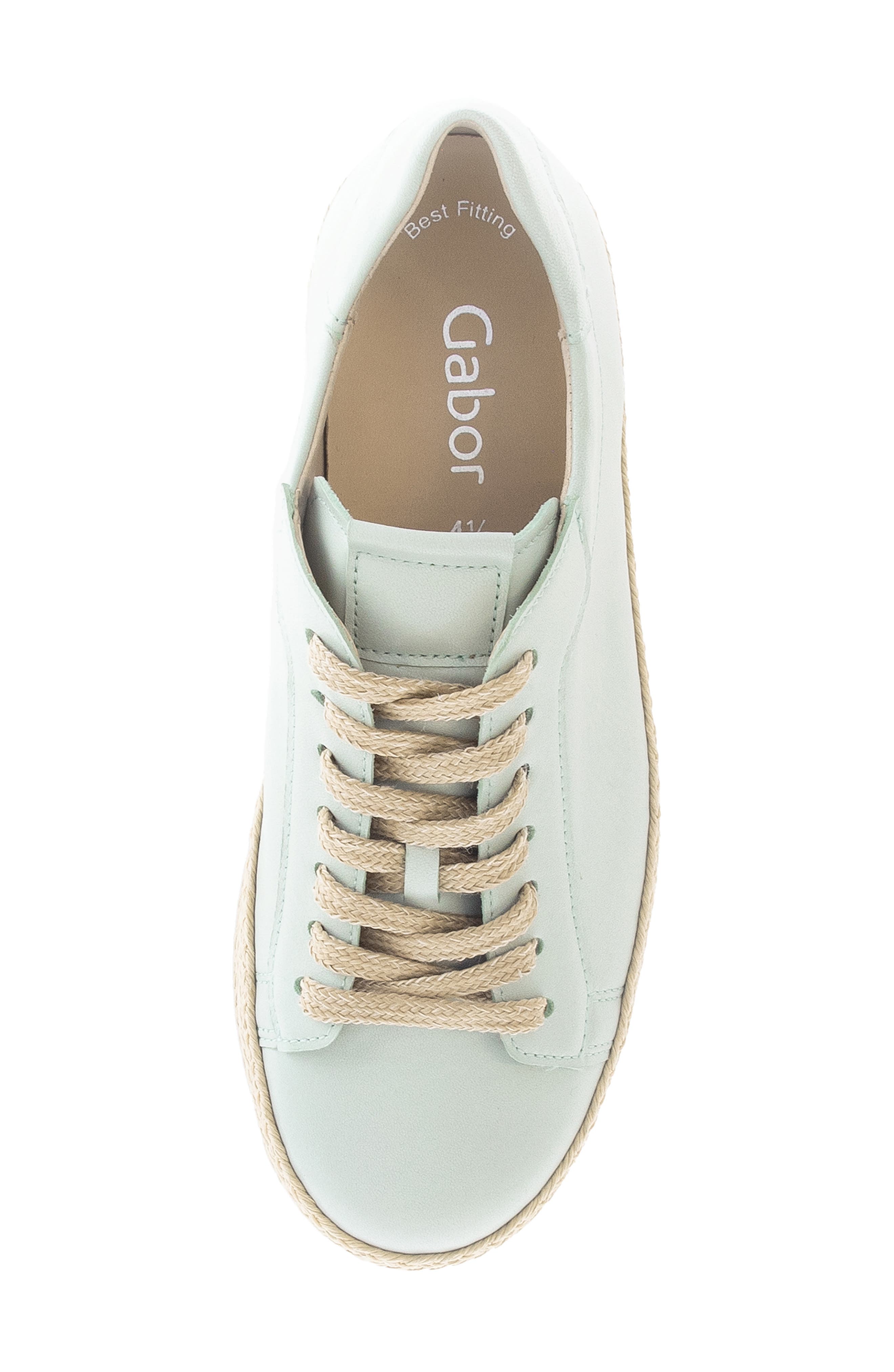 Gabor Platform Sneaker, Alternate, color, Mint