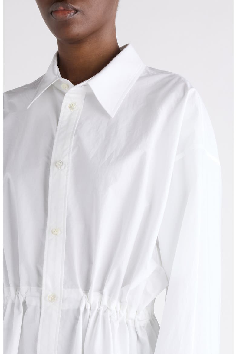 Hourglass Cotton Poplin Shirt, Alternate, color, WHITE