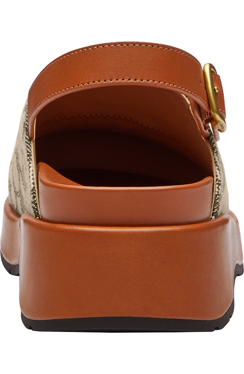 COACH Sculpted C Signature Jacquard Slingback Platform Clog, Alternate, color, Cocoa/ Burnished Amber