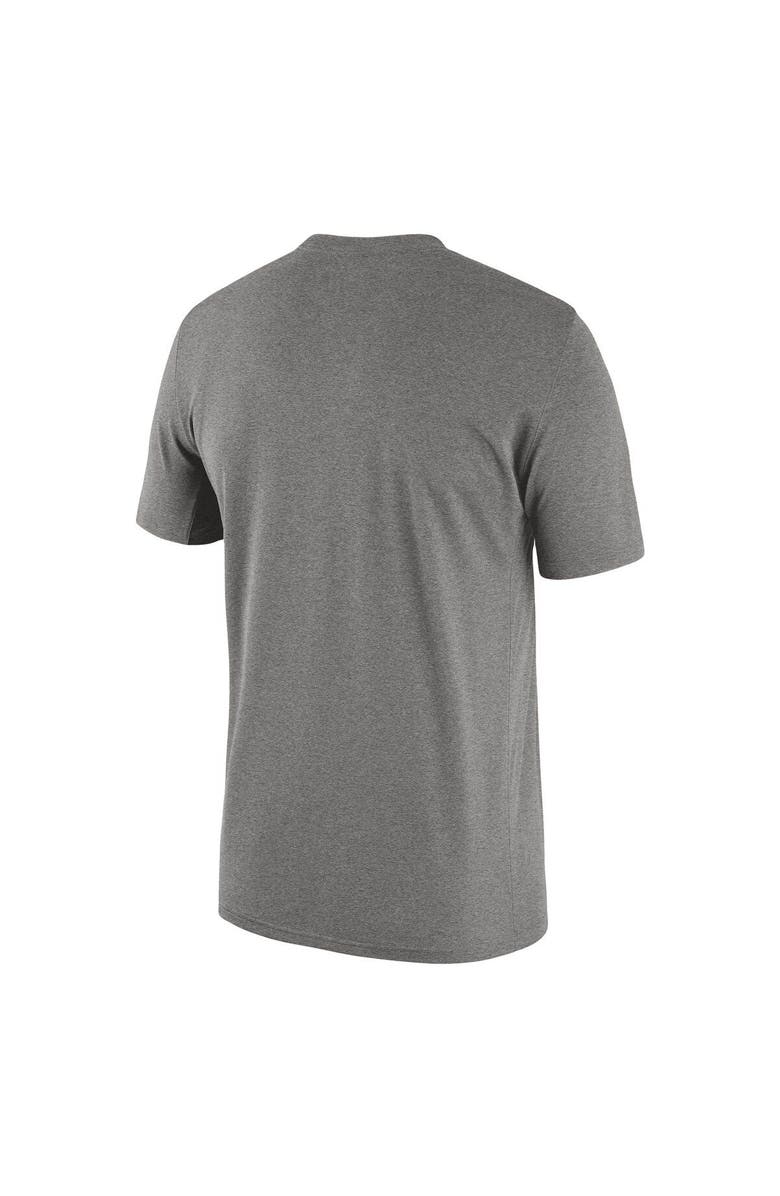 Nike Men's Nike Heather Gray Ohio State Buckeyes Campus Letterman Tri-Blend T-Shirt, Alternate, color,