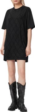 AllSaints Darcy Beaded T-Shirt Dress