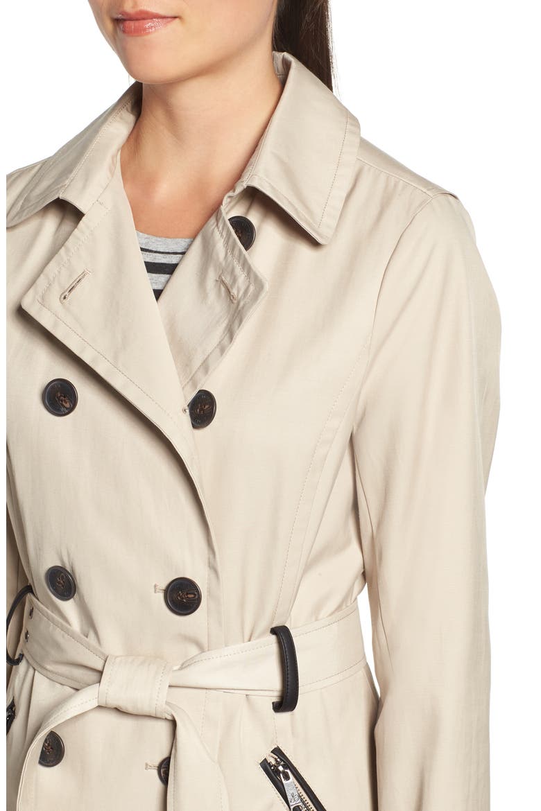 Packable Trench Coat, Alternate, color, SAND