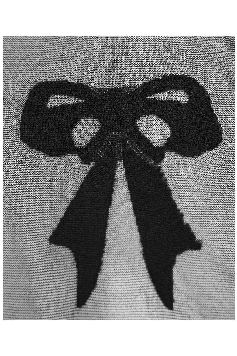 x Kaia Gerber Bow Tights, Alternate, color, BLACK