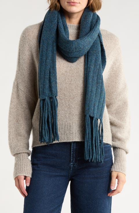 Fringe Trim Muffler Scarf