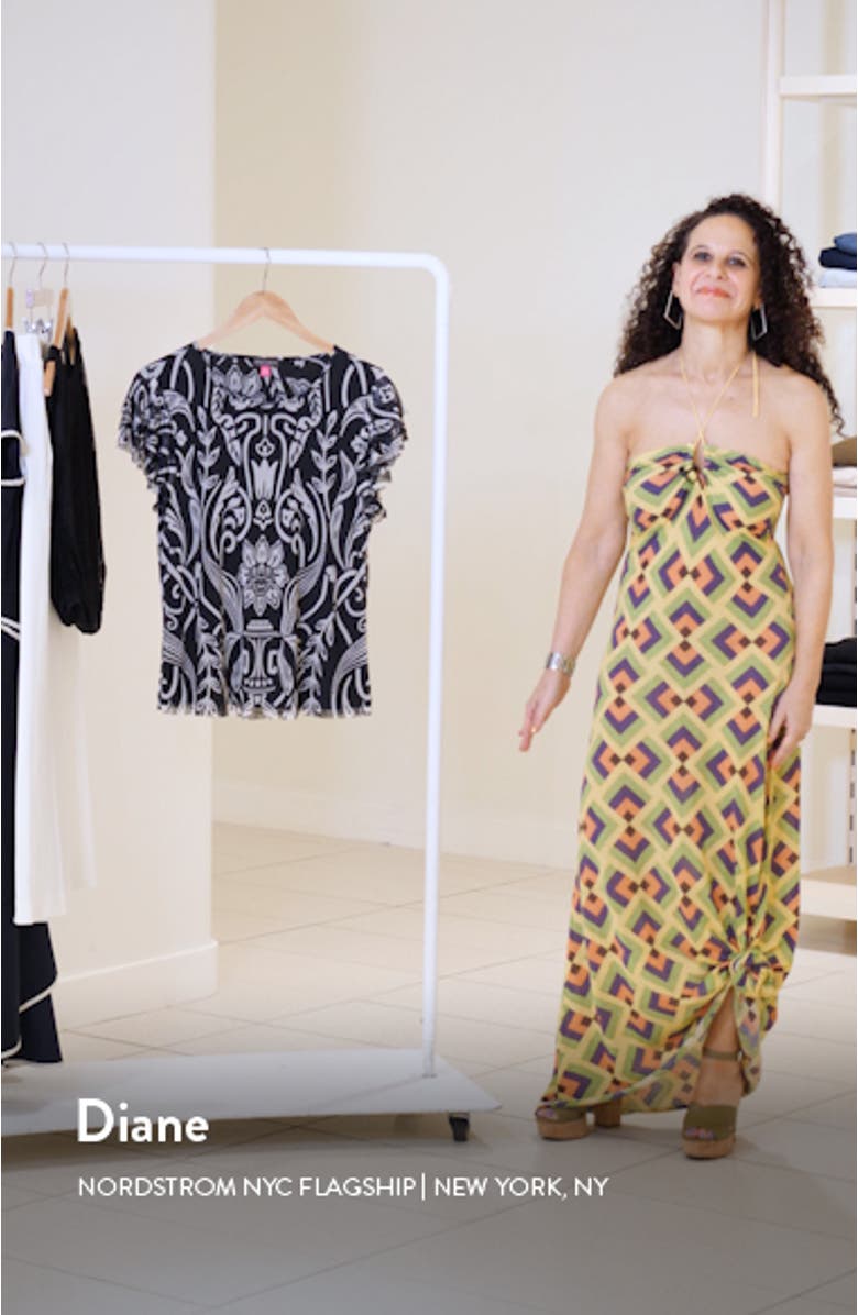 Flutter Sleeve Mesh Top, sales video thumbnail