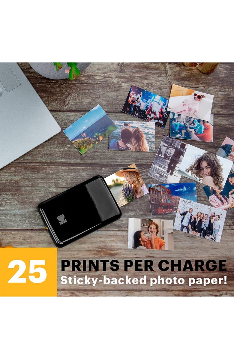 Kodak Step Printer Bundle + 75 Sheets, Alternate, color, Black